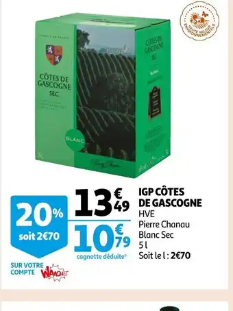 Auchan IGP Cotes de Gascogne offre