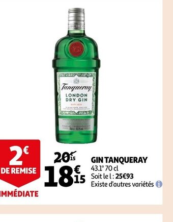 Auchan Gin Tanqueray offre