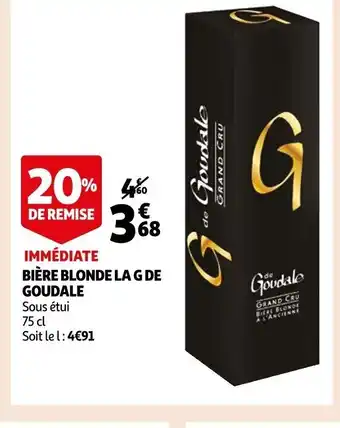 Auchan Bière Blonde La G de Goudale offre