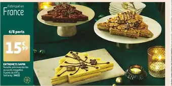 Auchan Entremets Sapin offre