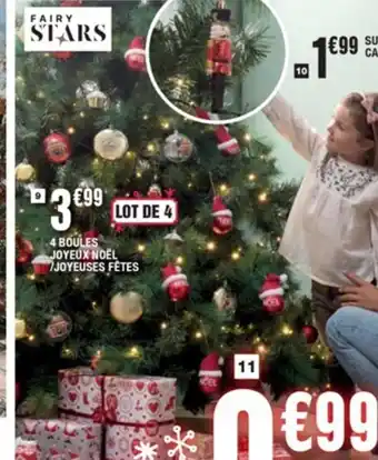 La Foir'Fouille 4 Boules Joyeux Noel Joyeuses Fetes offre