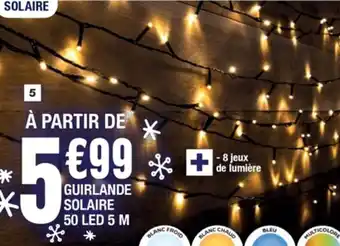 La Foir'Fouille Guirlande Solaire 50led 5m offre