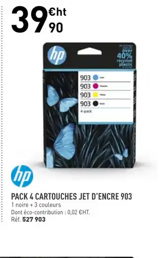 Pack 4 Cartouches Jet d'Encre 903