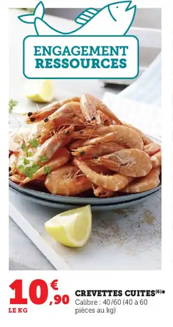 Super U Crevettes cuites offre