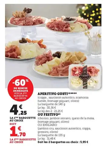 Super U Aperitivo gusti offre