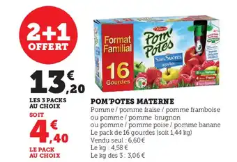 Super U Pom'potes materne offre