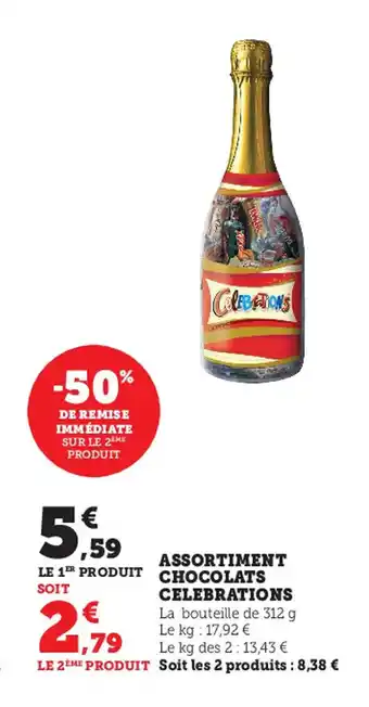Super U Assortiment chocolats celebrations offre