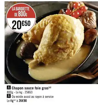 Chapon sauce foie gras
