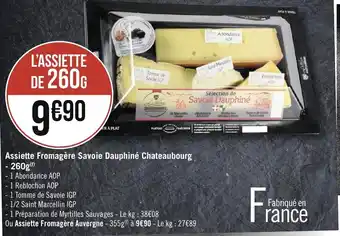 Assiette fromagère savoie dauphiné chateaubourg