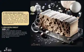 Géant Casino Bûche végétale chocolat offre