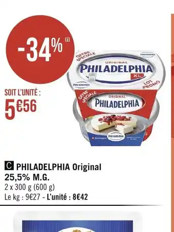 Géant Casino Philadelphia Original 25,5% M.G offre