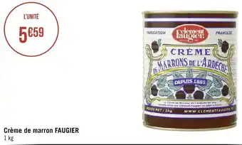 Géant Casino Creme de Marron Faugier offre