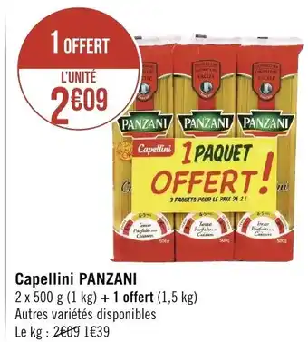 Géant Casino Capellini Panzani offre