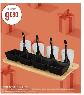 Géant Casino Service de Verrines 13 Pièces offre