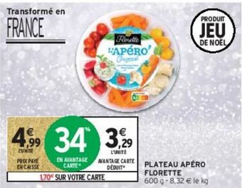 Intermarché Plateau apéro florette offre