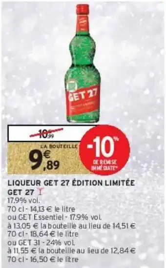 Intermarché Liqueur get 27 édition limitée get 27 offre