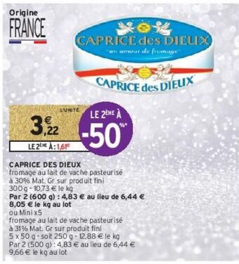 Intermarché Caprice des dieux offre