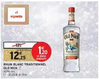 Intermarché Rhum blanc traditionnel old nick offre
