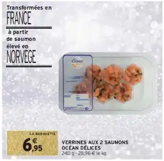 Verrines aux 2 saumons océan délices