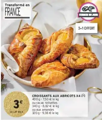 Intermarché Croissants aux abricots x4 offre