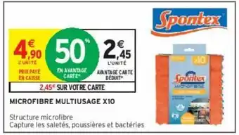Microfibre multiusage x10