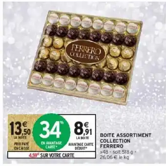 Intermarché Boite assortiment collection ferrero offre