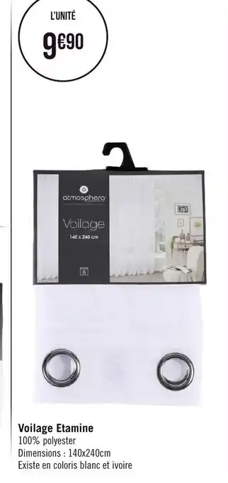 Voilage Etamine
