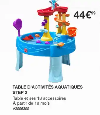 Costco Table D'activités Aquatiques Step 2 offre