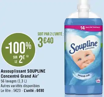 Géant Casino Assouplissant Soupline offre