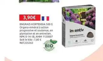 Mr Bricolage Engrais Hortensia 500 G Inventiv offre