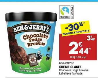 ALDI Crème Glacée Ben & Jerry's offre
