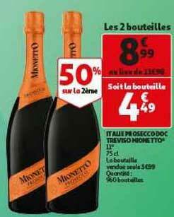 Italie Prosecco Doc Treviso Mionetto