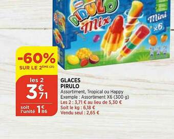 Bi1 Glaces Pirulo offre