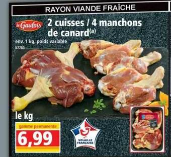 Norma 2 Cuisses - 4 Manchons De Canard Le Gaulois offre
