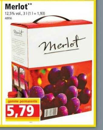 Norma Merlot offre