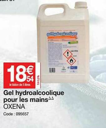 Gel Hydroalcoolique Pour Les Mains Oxena