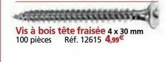 Provence Outillage Vis à bois tête fraisée offre