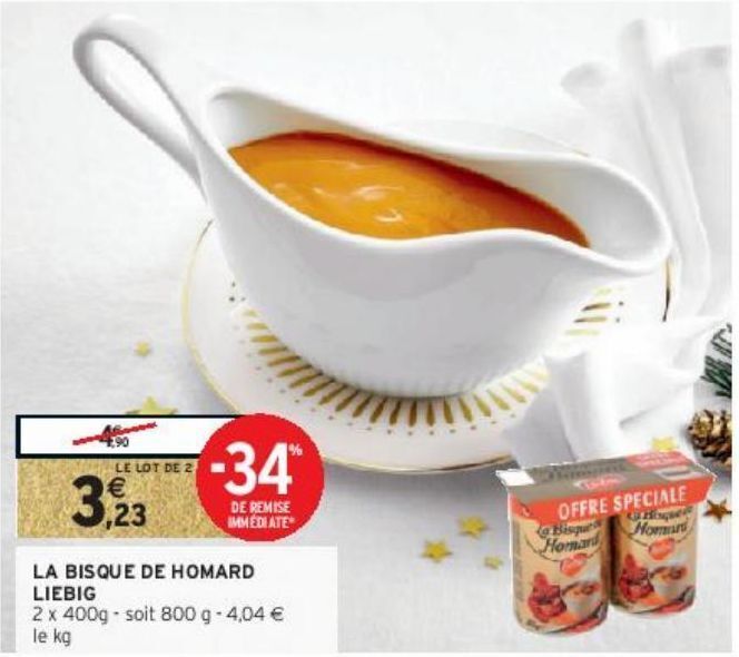 Promo La bisque de homard liebig chez Intermarché Hyper