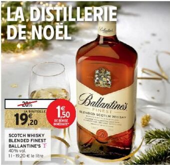 Intermarché Hyper Scotch whisky blended finest ballantine's offre