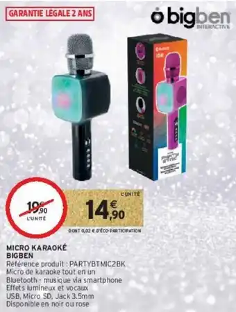 Micro karaoké bigben
