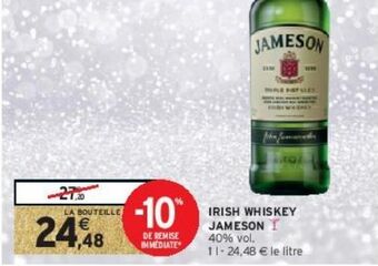 Intermarché Hyper Irish whiskey jameson offre