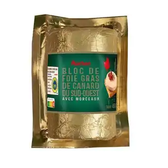Auchan Bloc de foie gras de canard igp du sud-ouest auchan offre