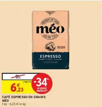 Intermarché Express Café espresso en grains méo offre