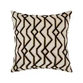 Madura Housse de coussin kumbo ivoire et noir offre