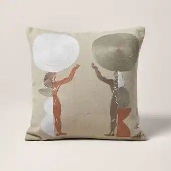 Madura Housse de coussin pilar naturel et ivoire offre