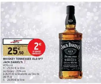 Intermarché Express Whiskey tennessee old n°7 jack daniel's ∆ offre