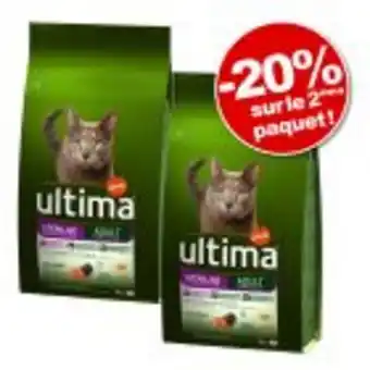 Zooplus Croquettes ultima pour chat 2 sacs : - 20 % sur le 2ème sac ! offre