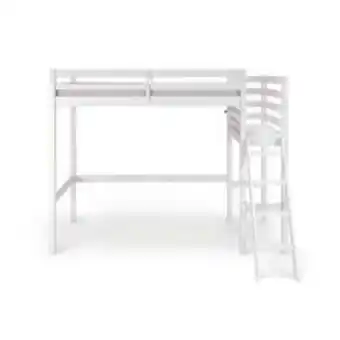 Lit mezzanine 90x190/200 cm melody coloris blanc