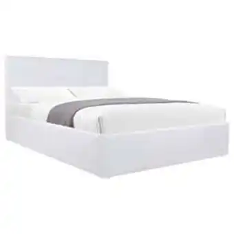 Conforama Lit coffre 140x190 cm aston coloris blanc offre