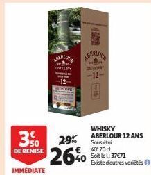 Auchan Supermarché Whisky aberlour 12 ans offre
